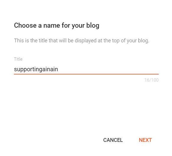 Choose A Name For Your Blog