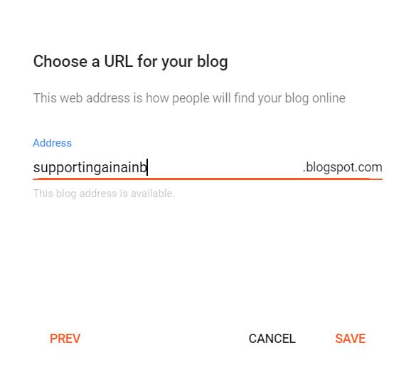 Choose A Url For Your Blog